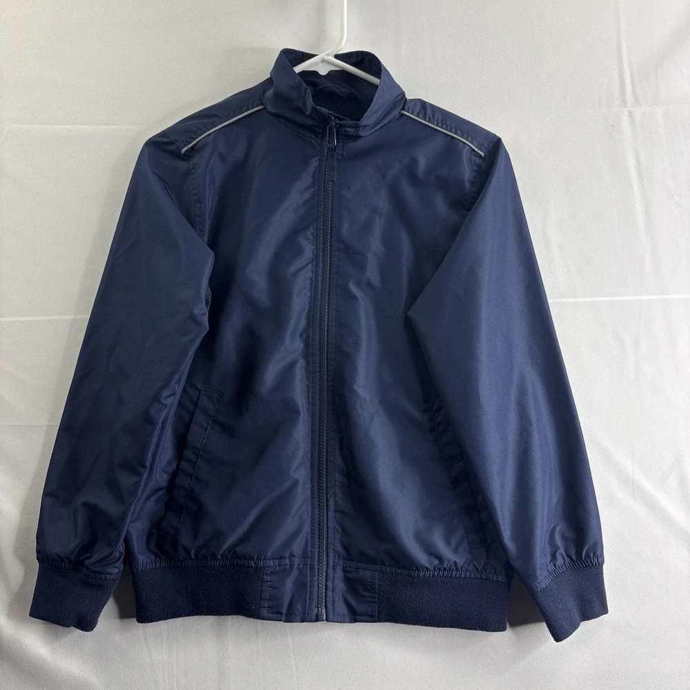 The Chldren's Place Boy's Blue Full Zip Large (10-12) L/S Jacket Athletic School